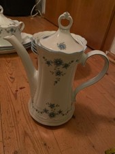 Tee / Kaffekanne Mit Deckel Blaue Blumen Von Bavaria Porzellan Germany Wunsiedel