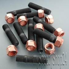 12 Stehbolzen M10 x 1,5 x 42mm + 12 Kupfermutter M10 Hochfest 10.9 Abgaskrümmer