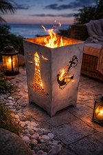 Feuerkorb motiv leuchtturm - feuerkorb,