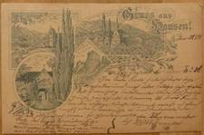AK Gruss aus Hausen 1898 Burg
