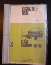 Claas Ladewagen Autonom LWKT / S  Ersatzteilliste