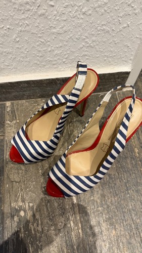 Plateau sling pumps gestreift - plateau,