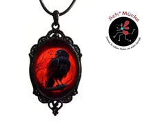Halskette Raubvogel Falke Gothic Halloween Amulett Glücksbringer Geschenkidee