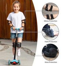 6Stk Schonerset Kinder Protektoren Skate Inliner Schutzausrüstung Knieschoner DE