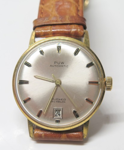 Vintage armbanduhr puw - vintage,