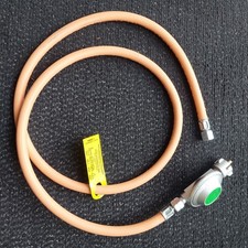 Druckminderer 50mbar Gasregler mit Propanschlauch 163cm Gasminderer Druckregler