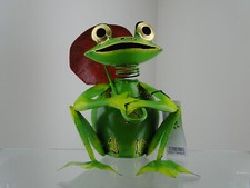 Gartenfigur Frosch sitzend mit