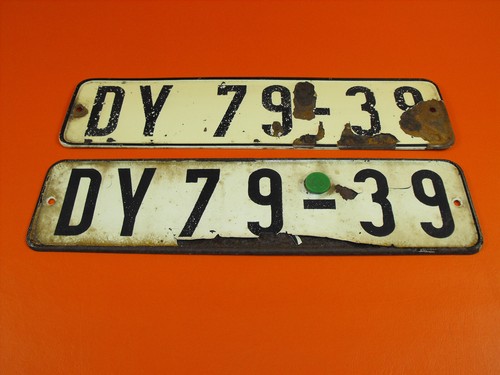 Ddr kennzeichen nummernschild - ddr,