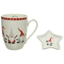 Wichtel tasse mit - wichtel, teller