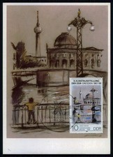 DDR MK 1988 KUNST-AUSSTELLUNG DRESDEN ART MAXIMUMKARTE MC CM m6184