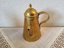 Antike Kaffee bzw Teekanne  Messing ca . 200 Jahre alt 