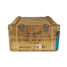 Original Bundeswehr Munitionskiste Holz DM 35 XL Lagerkiste Werkzeugbox Möbel