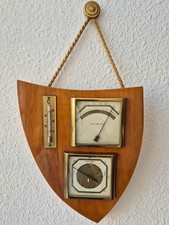Vintage FISCHER WETTERSTATION Thermometer/Barometer/Hygrometer/ vom Erzgebirge!