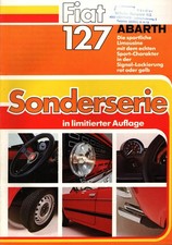 Fiat Prospekt Fiat 127 Abarth Sonderserie von 2. 1977