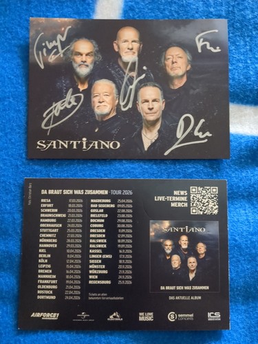 Santiano orginales autogramm - santiano.,