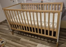 ROBA® Gitterbett 70x140 Cm, Kombi-Kinderbett,  mit neuer Matratze