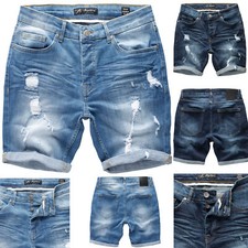 Herren Destroyed Jeans Shorts