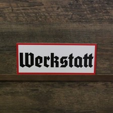Schild Werkstatt 25cm x 10cm