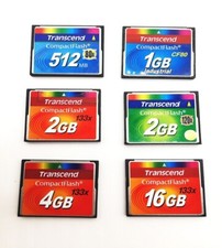 Transcend 512MB 1GB 2GB 4GB 16GB CF Card 80X 133X Industrial CompactFlash Card