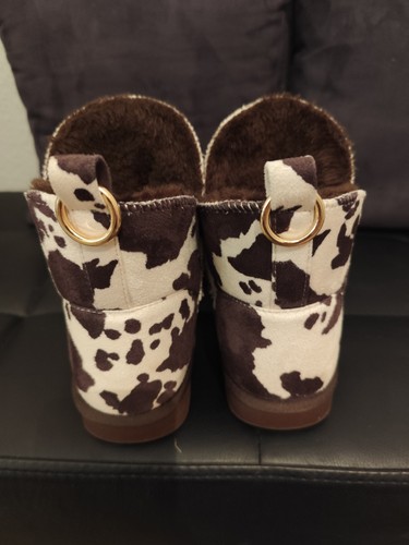 Boots mit kuhfleckenprint - boots,