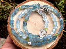 Kette aquamarin peridot - kette,
