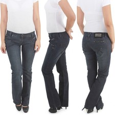 Damen schlaghose bootcut jeans - bootcut,