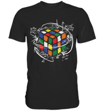 Rubik Cube T-Shirt | Zauberwürfel 80er 90er Mathematik Nerd Geek Retro Geschenk