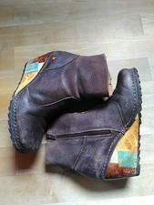 Art - The Art Company Stiefeletten Ancle Boots braun Leder Keilabsatz Gr. 41