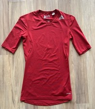 Adidas Techfit Compression Climalite T-Shirt Herren S rot ungetragen