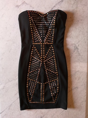 Kleid schwarz nieten - xs, 34