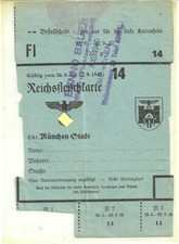 briefmarken deutsches reich 33-45 Reichskleiderkarte