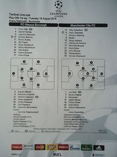 Line-ups UEFA CL 2016/17