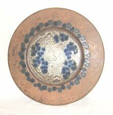 Vintage WANDTELLER, Studiokeramik**R. GEHRIG- Grünstadt**, 70er Jahre, Q 44,0 cm