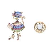 Brosche Anstecknadel Strass