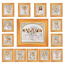 Christliche Ikonen im Rahmen