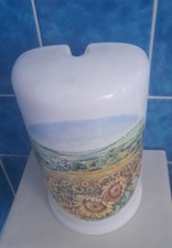 WC-Bürstengarnitur aus Keramik Form oval mit kleinen Fehlern