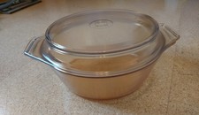 Auflaufform Glas rund mit