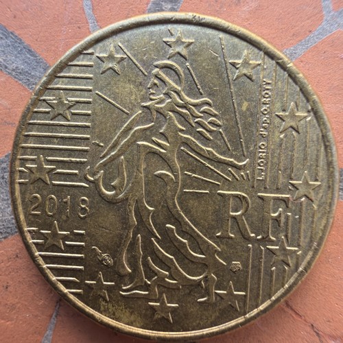 Frankreich eurocent münze - frankreich, 10-eurocent-münze