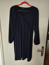 Kleid wickeloptik blau kik - 42,