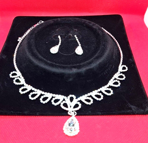 Collier mit ohringe - collier, zirkonia