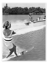 Poster Slalom Wasser-Ski, USA