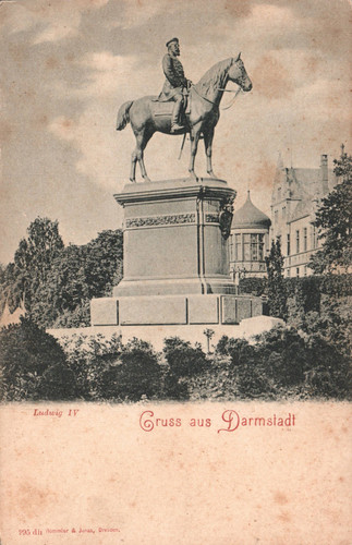 Gruss aus darmstadt ludwig - ak,