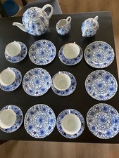 Lomonsov Russia tee service porzellan gold sechsteilig