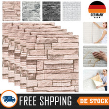 10-100x 3D Tapete Wandpaneele Selbstklebend Ziegel Wandaufkleber Schutzschichten