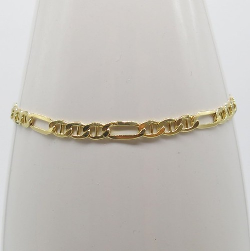 585 gold figaro armband - gold,