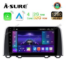 Android 14 Autoradio GPS Navi FM RDS Bluetooth 5.0 Für HONDA CRV CR-V 2017-2021