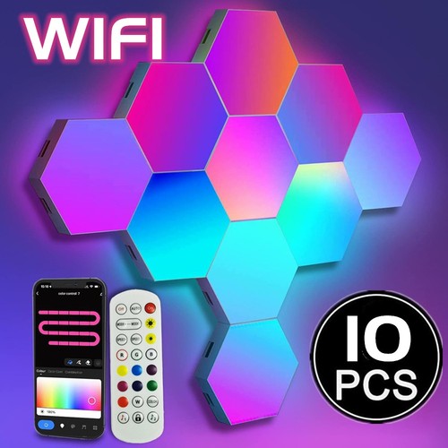 10stück hexagon led panel - hexagon,