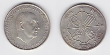 100 Pesetas Silber Münze Spanien 1966 (155948)