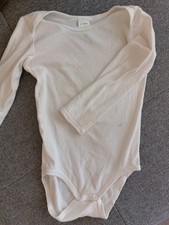 Weißer Langarm Body Baby/Kleinkind in Größe 98/104 von Alana 100% Bio Baumwolle