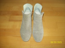 Zara Trafaluc Wildleder Stiefelette Schuhe Slipper Gr. 38 / 37,5 beige NEU w